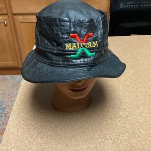 Malcom X Vintage Bucket Leather Hat